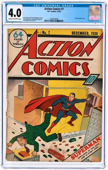 CGC 4.0 Action Comics #7 in Hake’s Auction