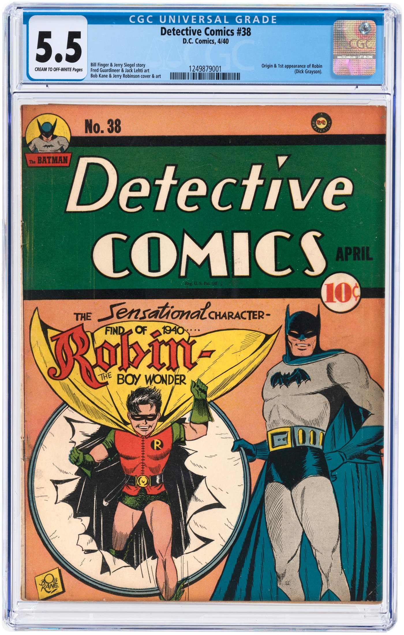 First Appearance of Robin in Hake’s Auction