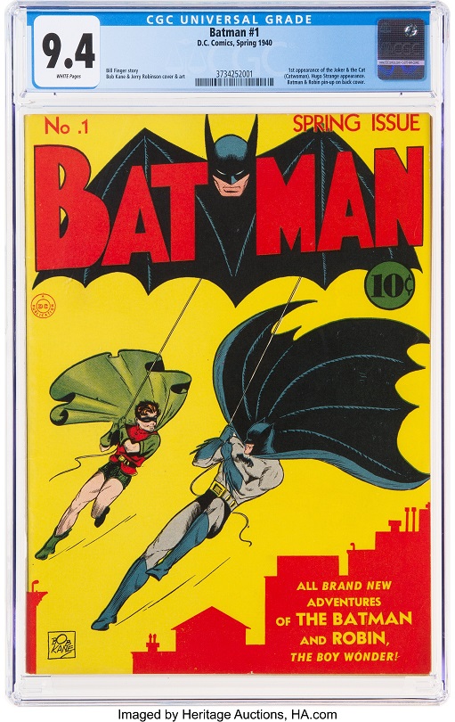CGC Highest-Graded Batman #1 in Heritage Auction