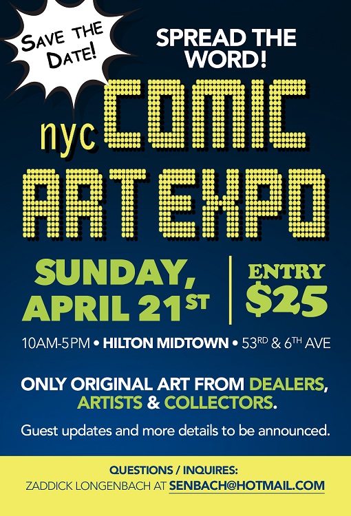 April 21: NYC Comic Art Expo