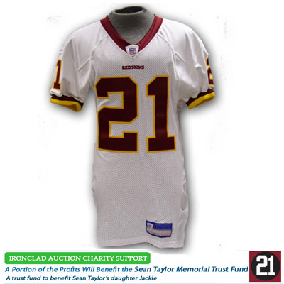 2006 17) Sean Taylor Game-Used, Unwashed Redskins Jersey, 45% OFF