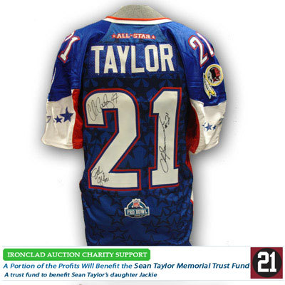 signed sean taylor jersey